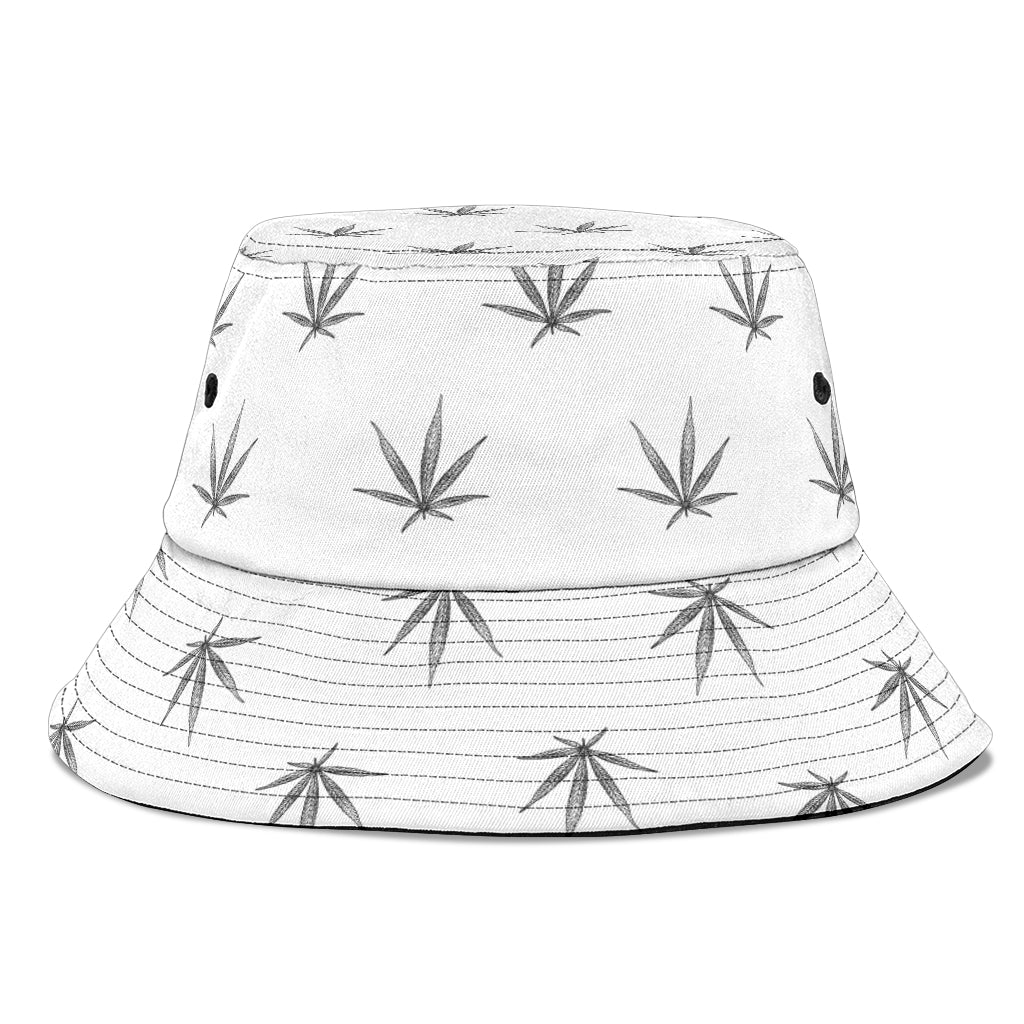 Mary Jane in White Bucket Hat