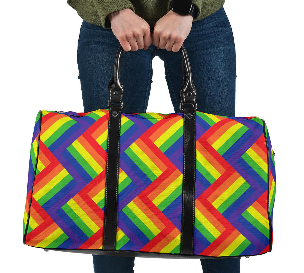 Rainbow Zig Zag Bag Travel Bag