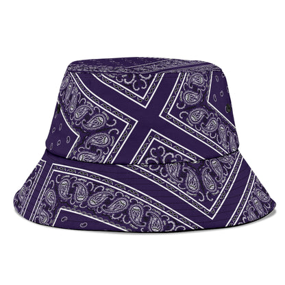Royal Purple Bandana Bucket Hat