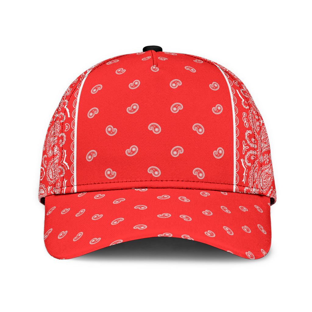 Classic Cap - White on Red Bandana Inline