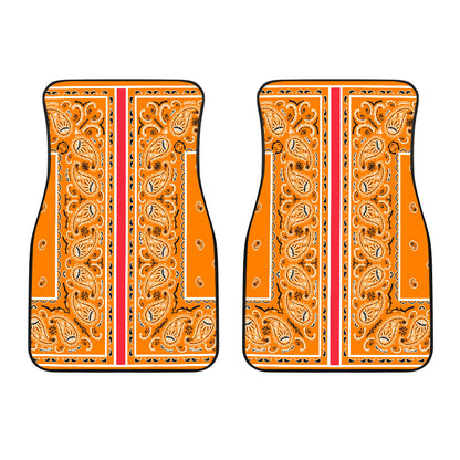 Dual Orange OG Bandana Redline Car Mats