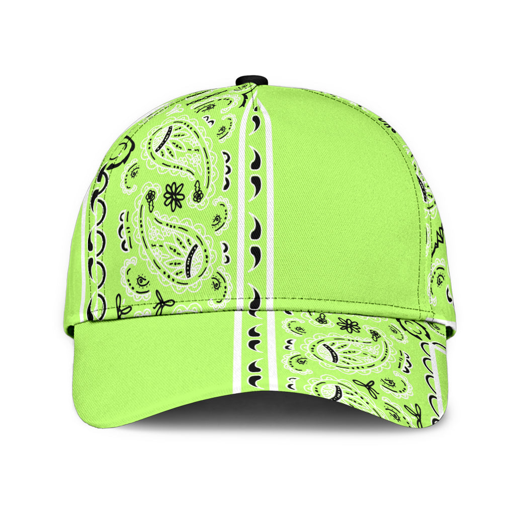 Classic Cap - Lime Bandana Style