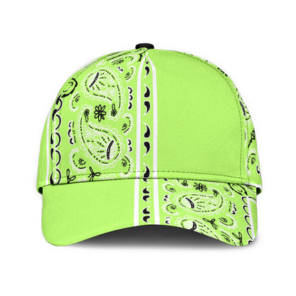 Classic Cap - Lime Bandana Style