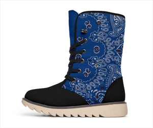 Women's Winter Boots - Bandana3 Navy and Black