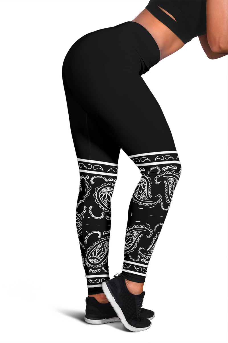 Women's Leggings - Black and White