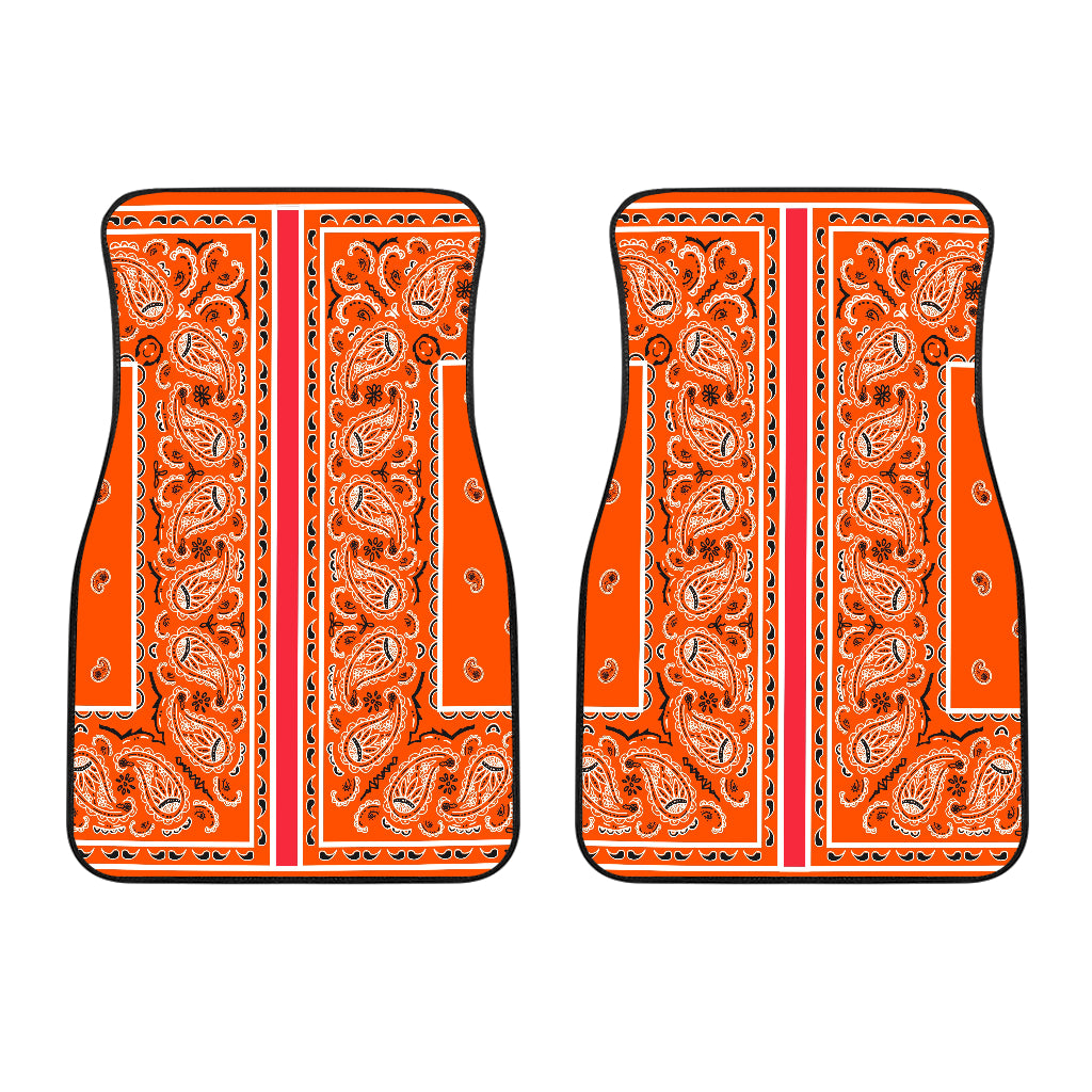 Dual Traffic Cone Orange OG Bandana Redline Car Mats