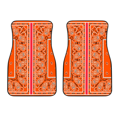Dual Traffic Cone Orange OG Bandana Redline Car Mats