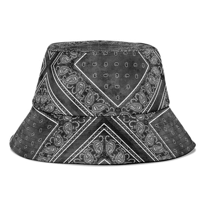 Smokey Black Bandana Bucket Hat