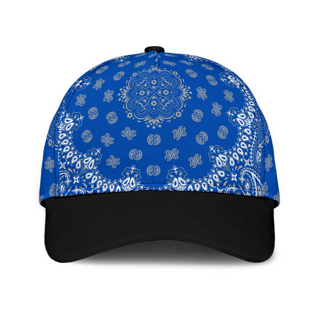 Classic Cap 2 - Gray on Blue Black Bill