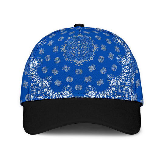 Classic Cap 2 - Gray on Blue Black Bill