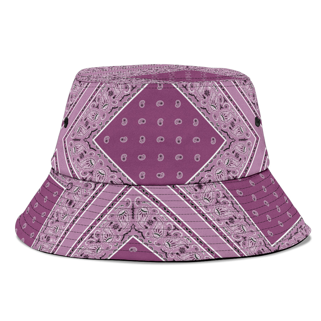 Mauve Bandana Bucket Hat