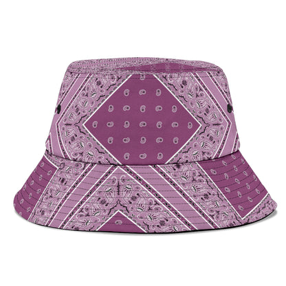 Mauve Bandana Bucket Hat