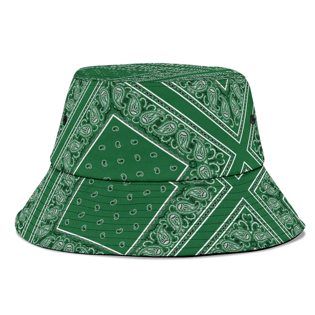 Classic Green Bandana Bucket Hat