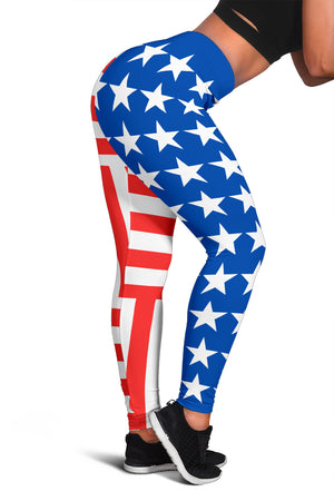 Women's Leggings - Stars and Stripes