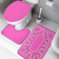 Bathroom Set - Bright Pink Bandana 3 Pieces