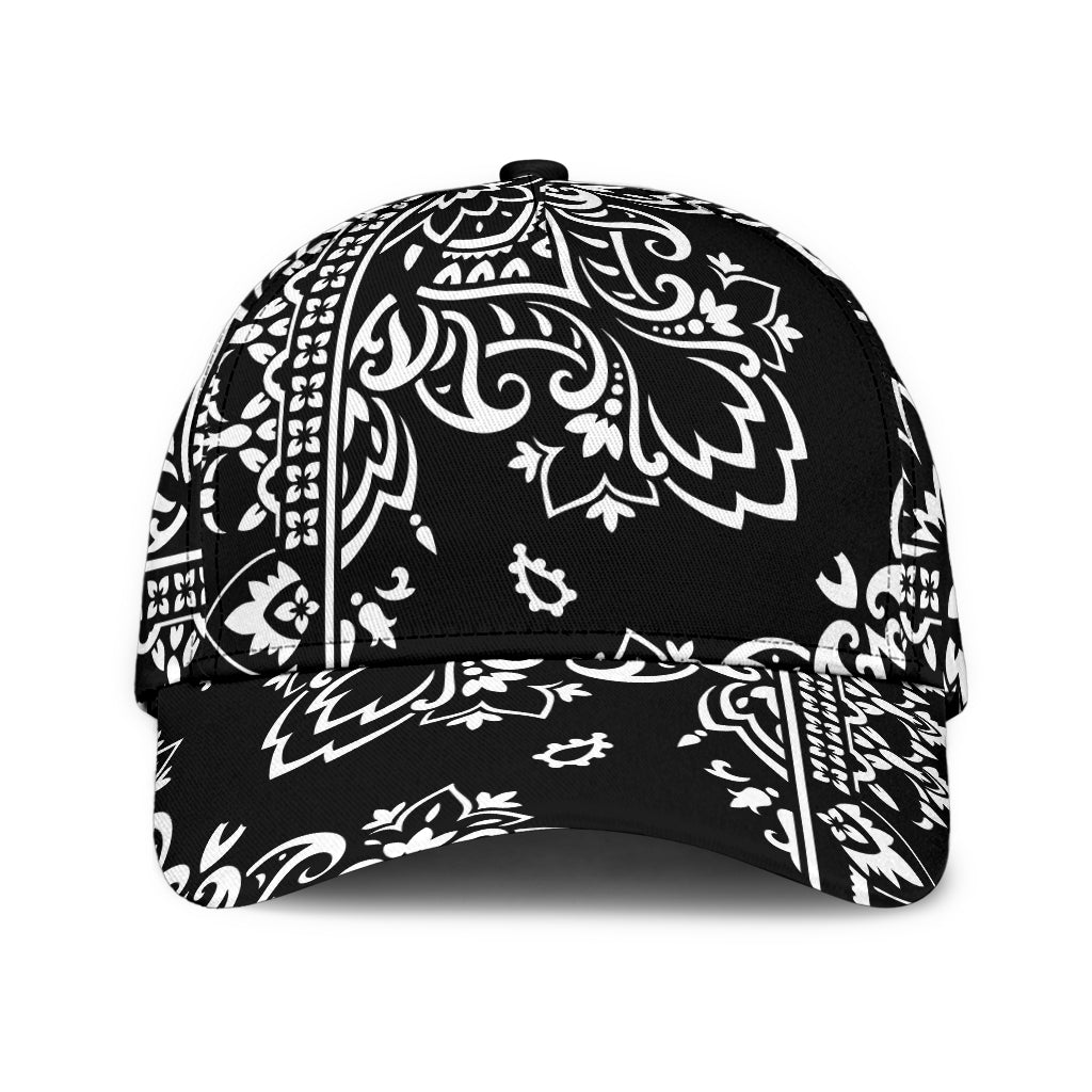 Classic Cap 3 - White Black All Over Design