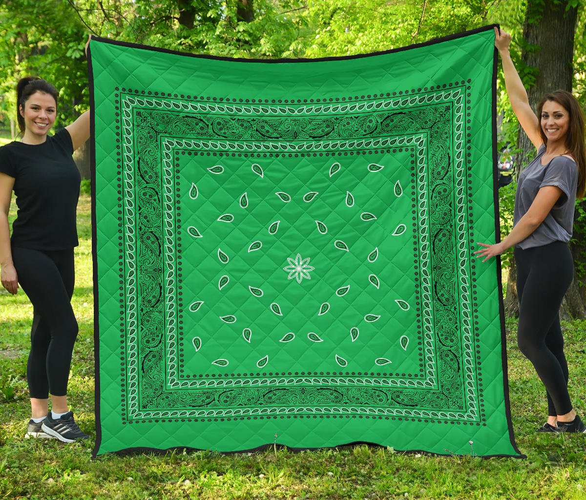 Quilt 4 Green Bandana Quilt