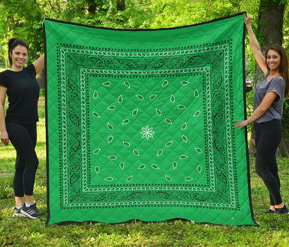 Quilt 4 Green Bandana Quilt
