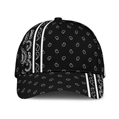 Classic Cap - White on Black Offset