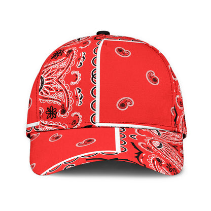 Classic Cap - Classic Red Bandana Style