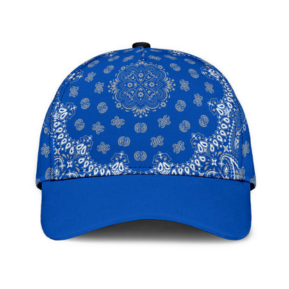 Classic Cap 2 - Gray on Blue Blue Bill