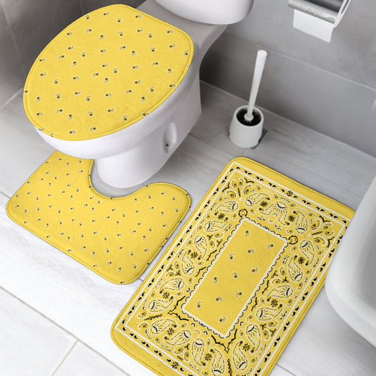 Bathroom Set - Classic Yellow Bandana
