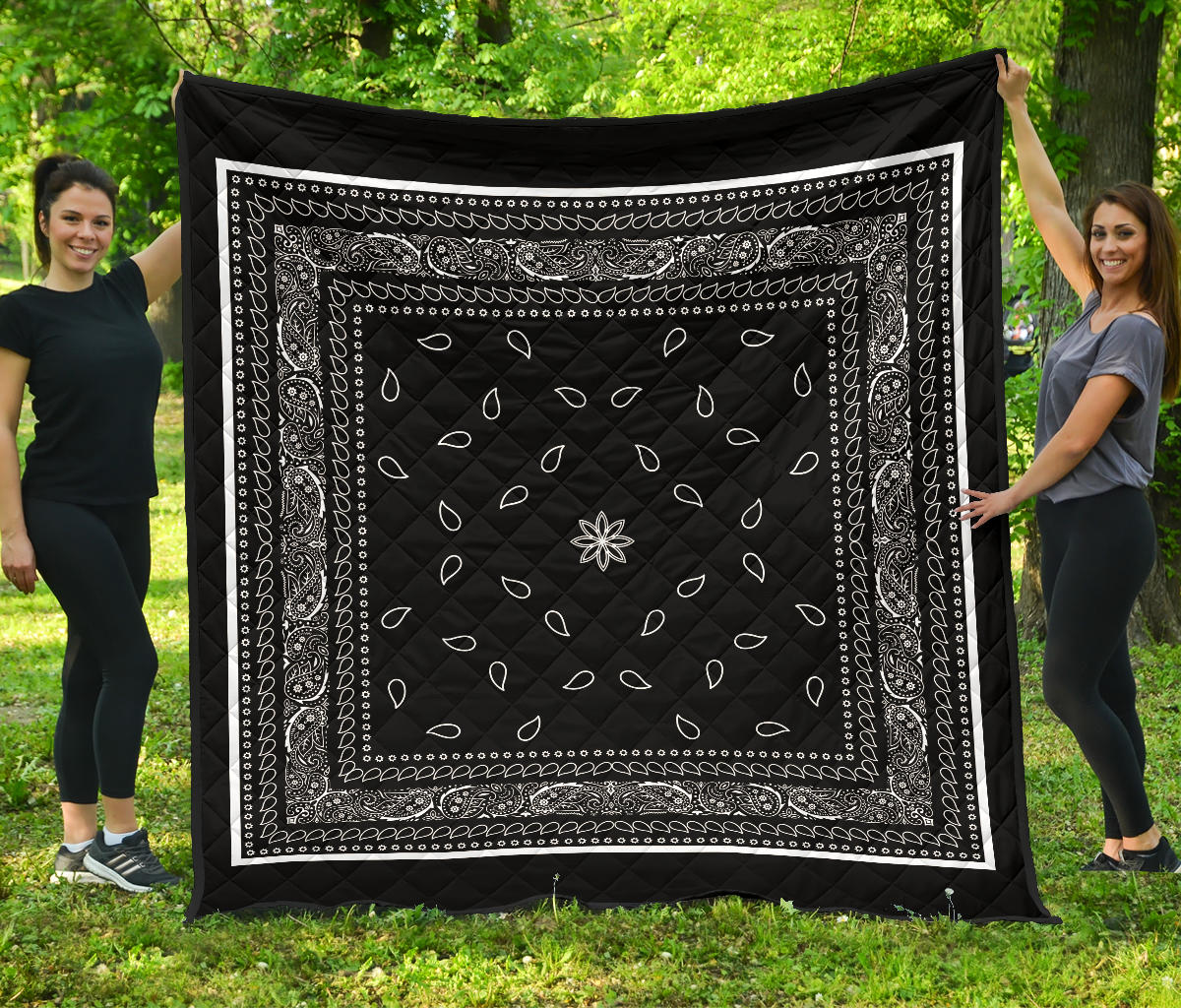 Quilt 4 Black White Bandana Quilt