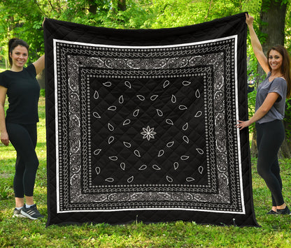 Quilt 4 Black White Bandana Quilt