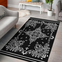 Area Rug Two - White on Black