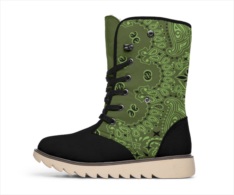 Women's Winter Boots - B3 Army Green & Black