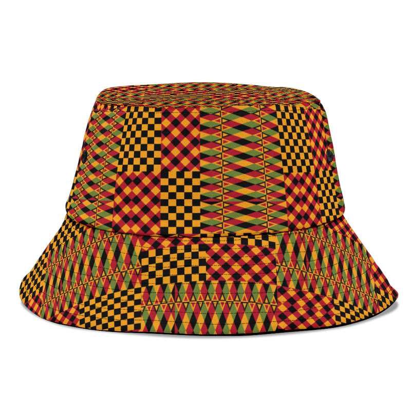 Kente Cloth Style Bucket Hat