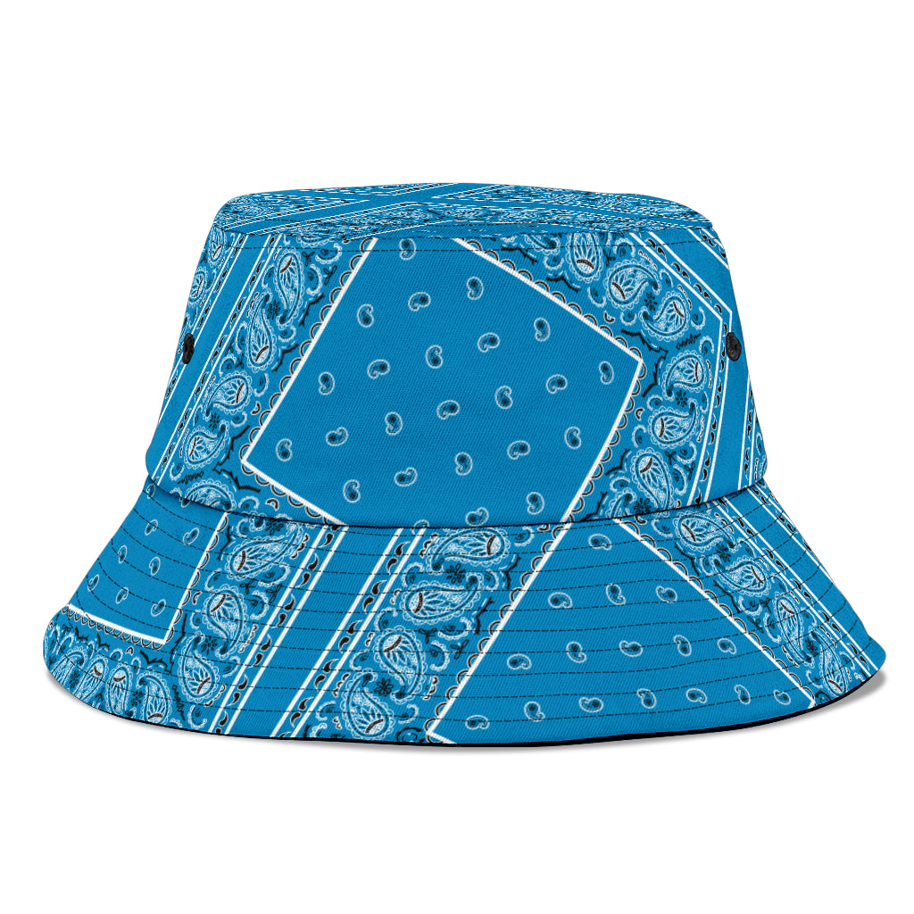 Sky Blue Bandana Bucket Hat