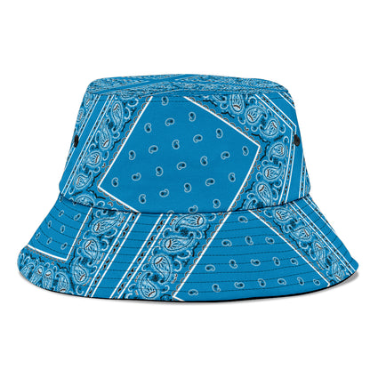 Sky Blue Bandana Bucket Hat