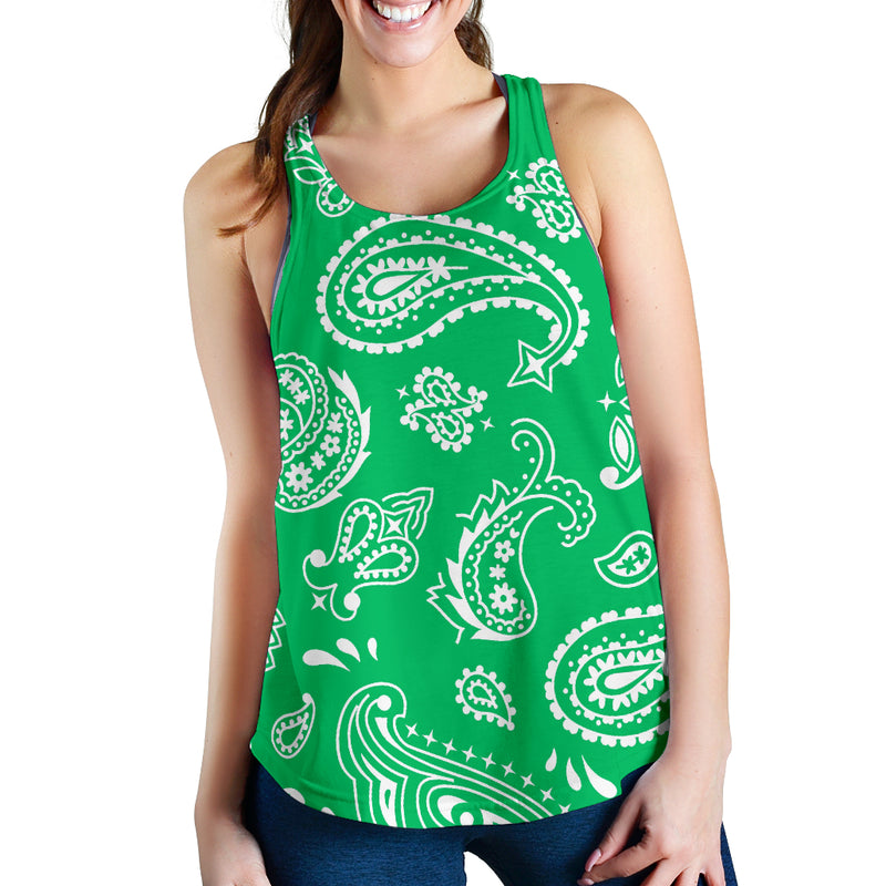 Women's Racerback Tank - Green