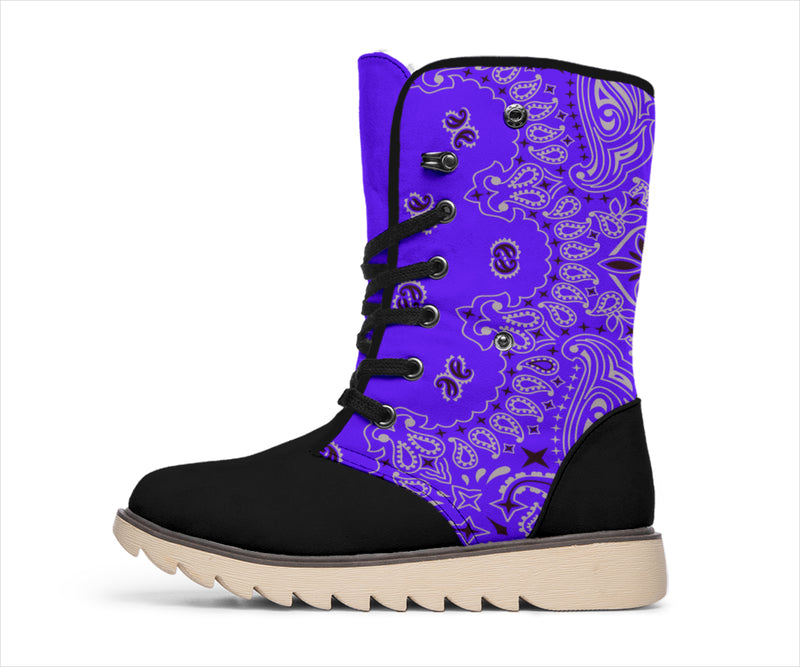 Women's Winter Boots - Purple and Black