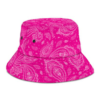 Pink Paisley Bandana Bucket Hat