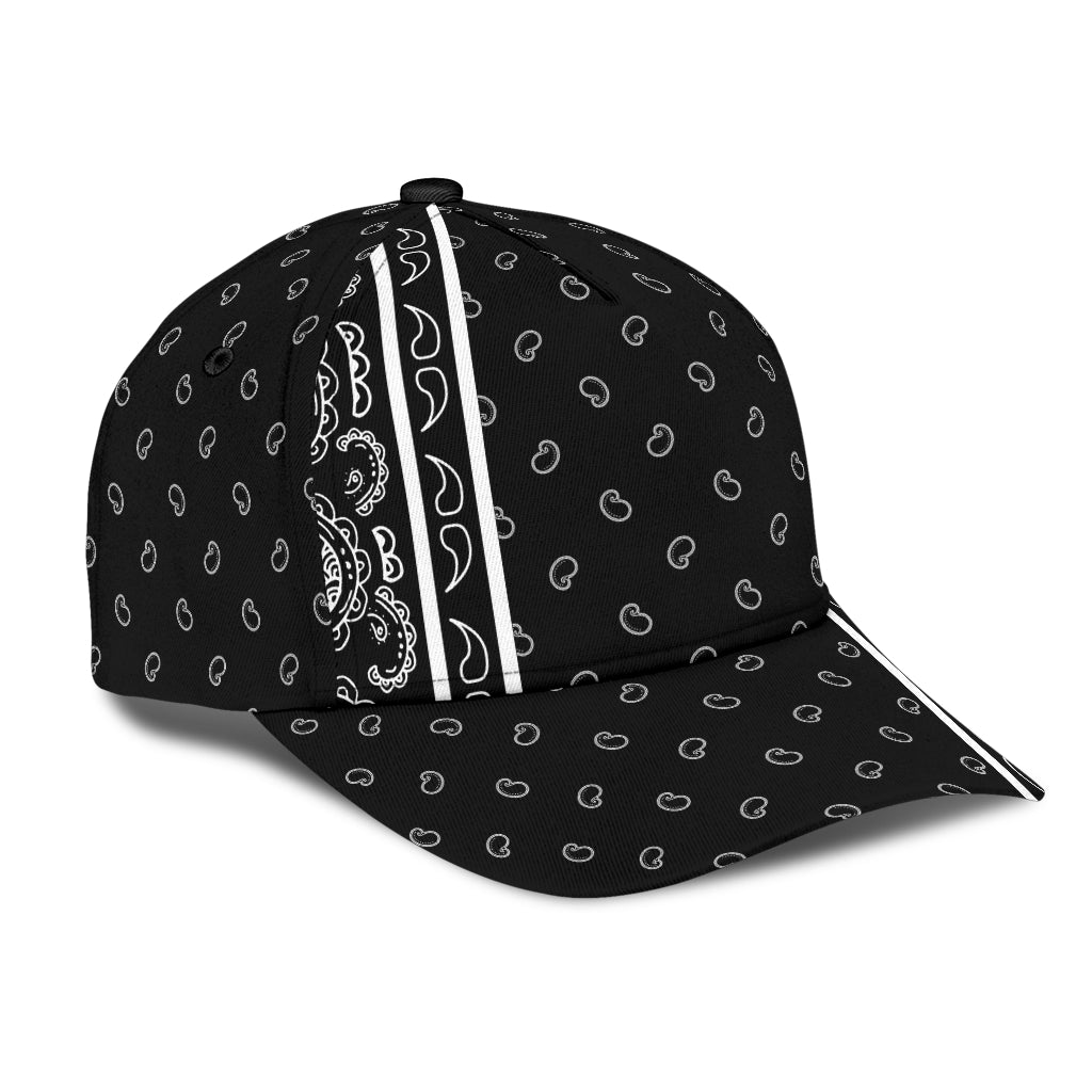 Classic Cap - White on Black Offset