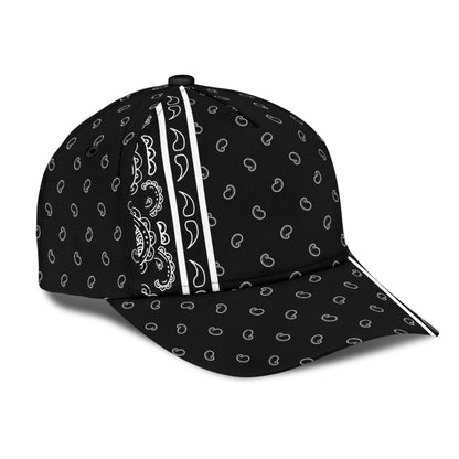 Classic Cap - White on Black Offset