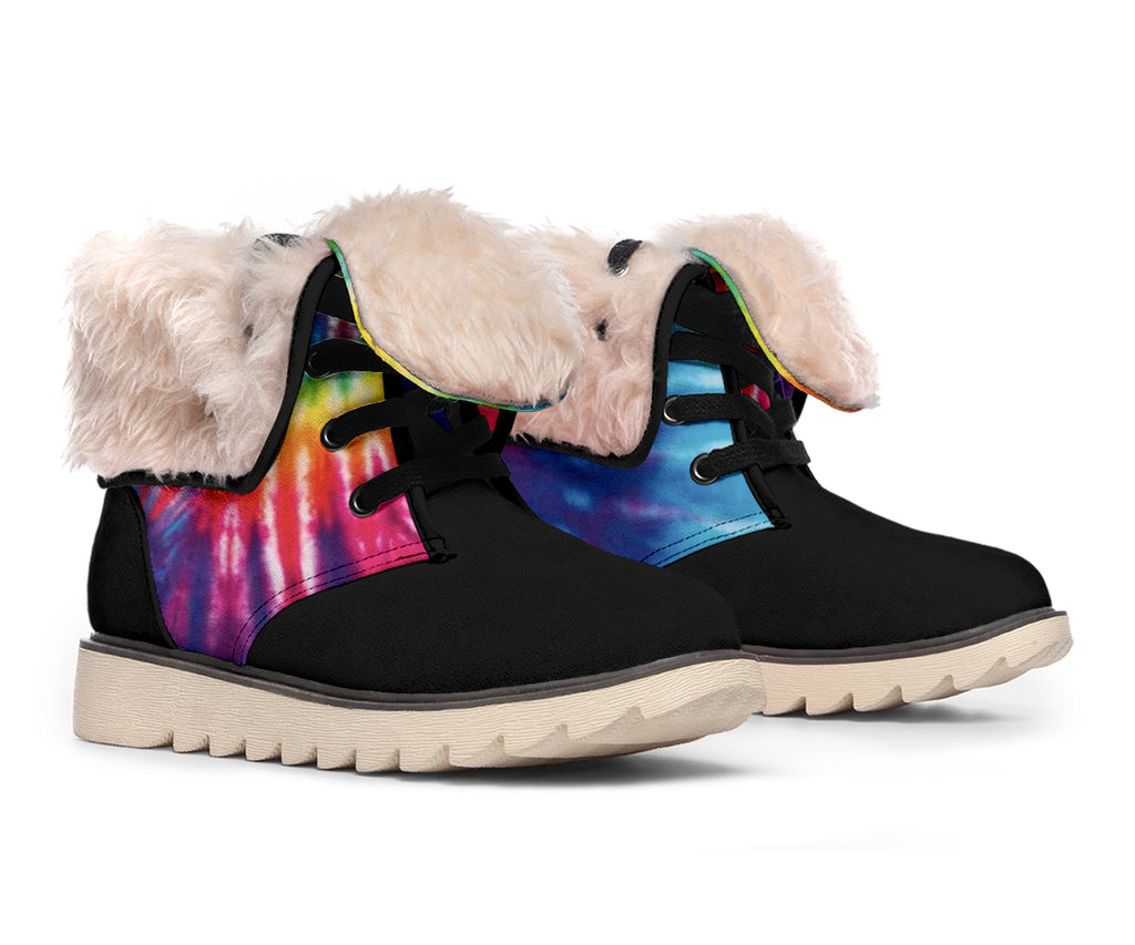 Women's Winter Boots - Tye Dye Black Toe