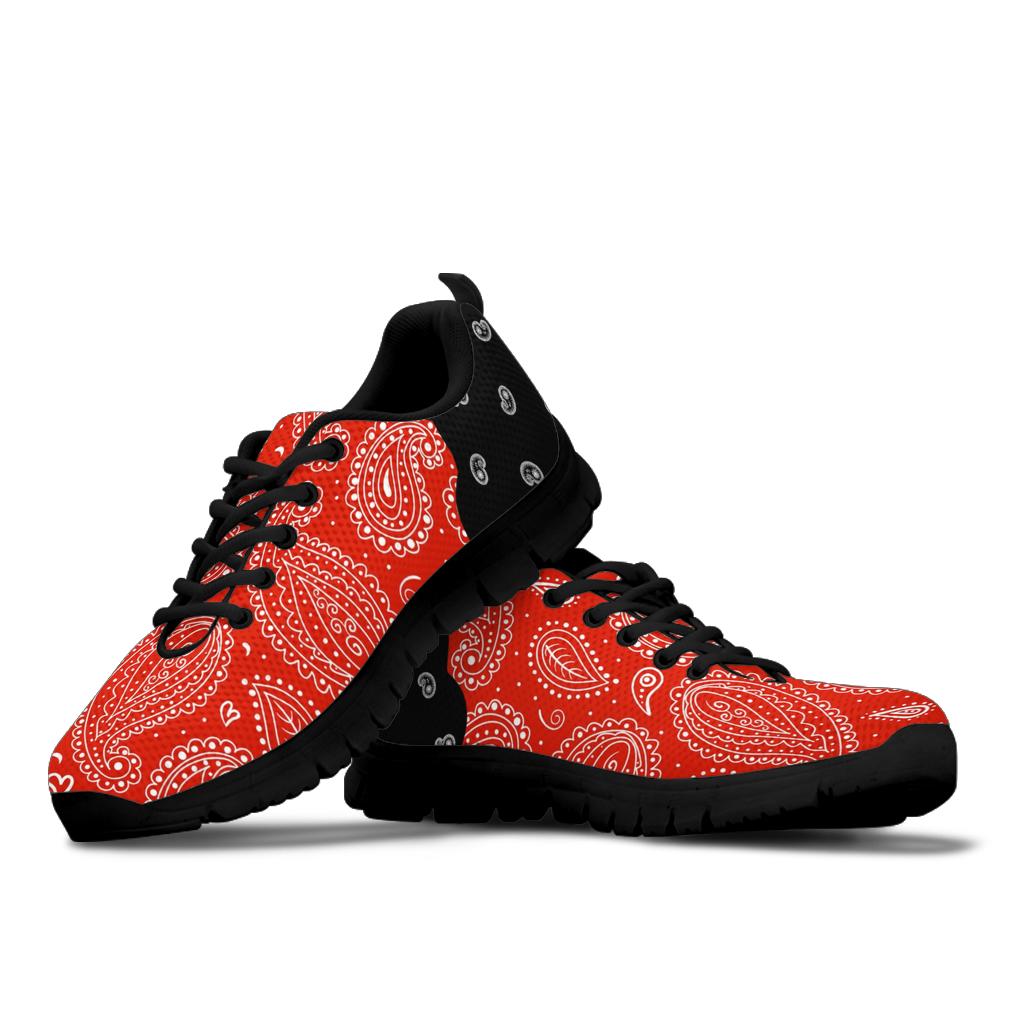 Low Top Sneaker - Red with Black Heal/Sole