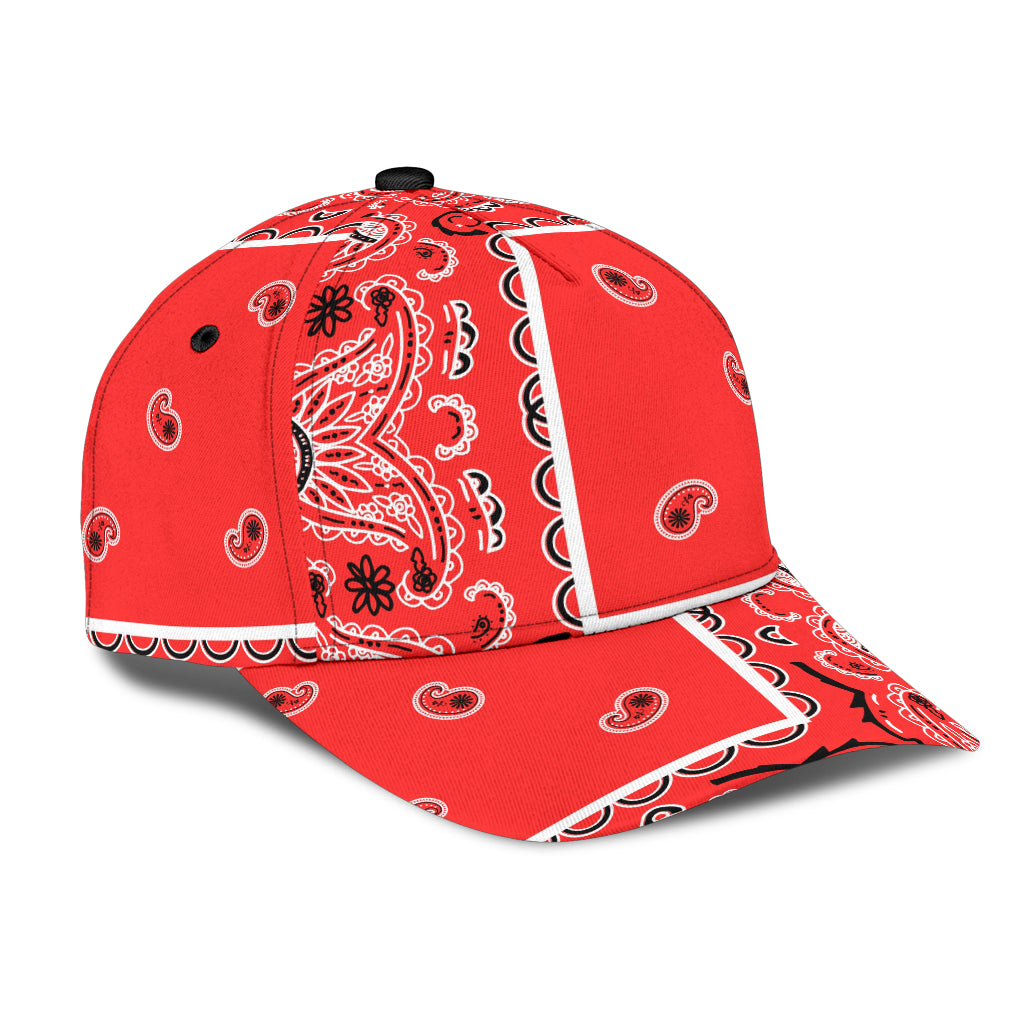 Classic Cap - Classic Red Bandana Style