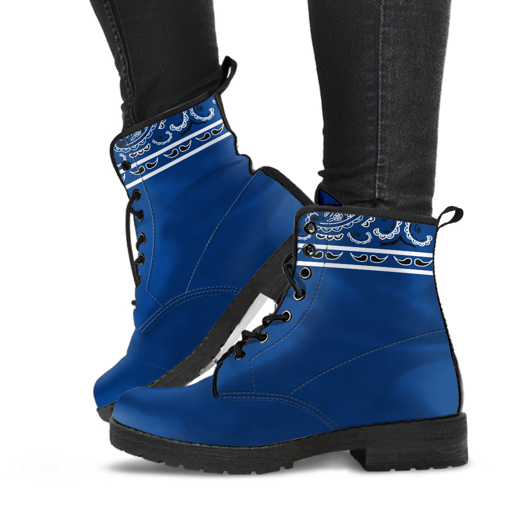 Bandana Navy Leather Bandana Boot