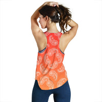 Women's Racerback Tank - Swirl RedtoOrange