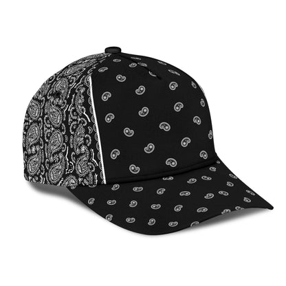 Classic Cap - White on Black Inline