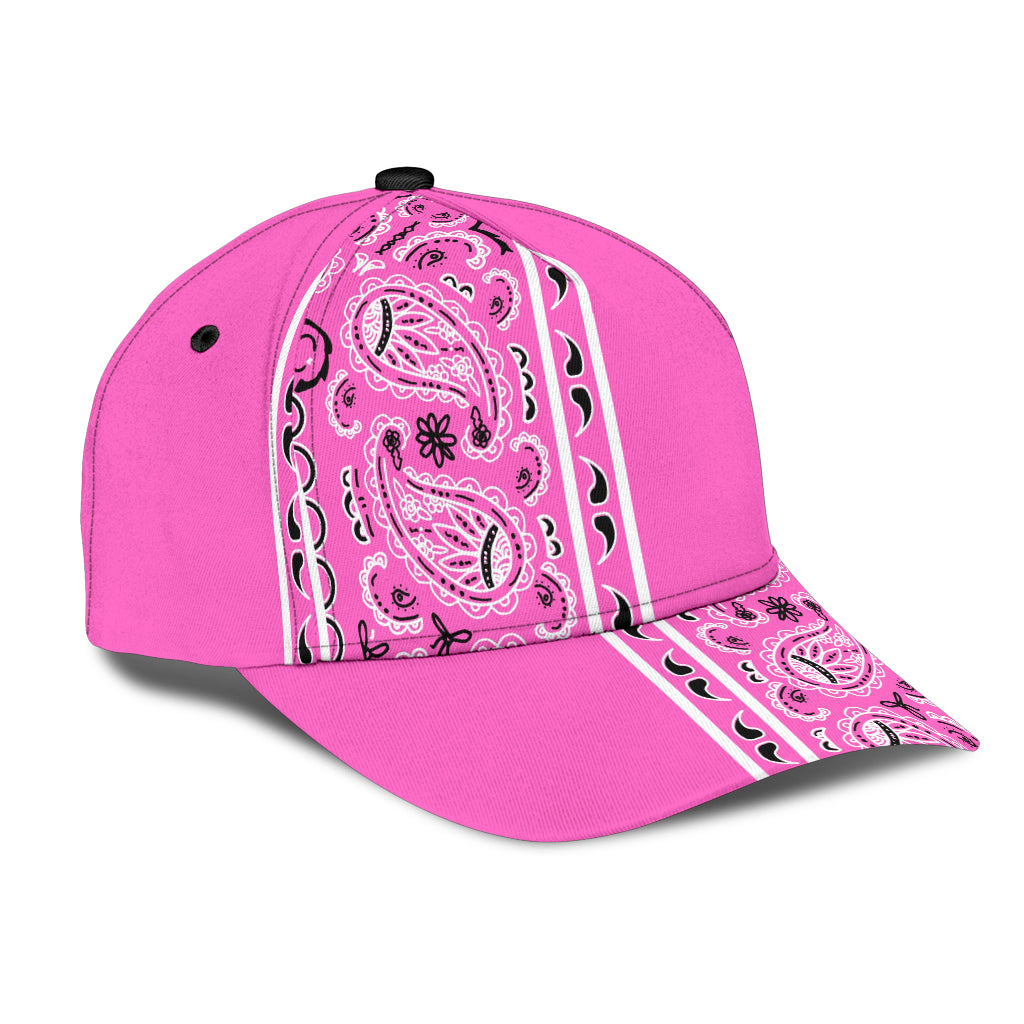 Classic Cap - Pink Bandana Style