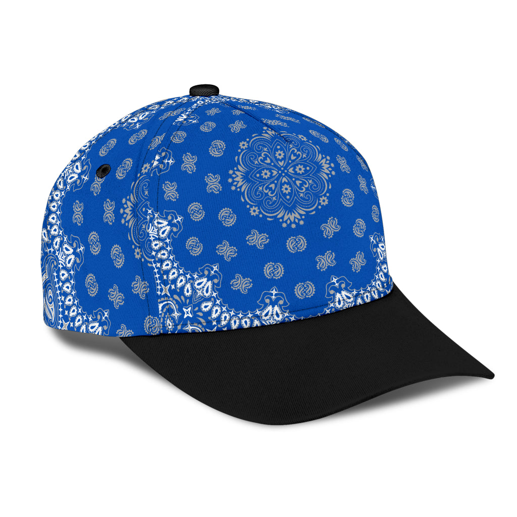 Classic Cap 2 - Gray on Blue Black Bill