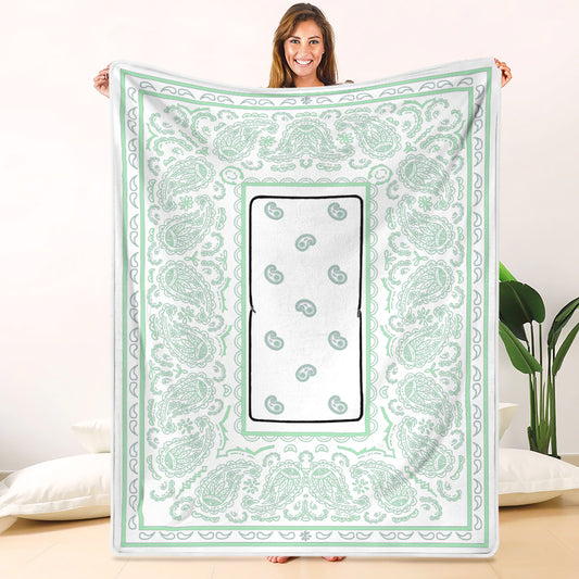 Pillow Blanket - Funky Minty Green