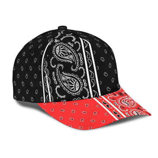 Classic Cap - Black Bandana Style V3