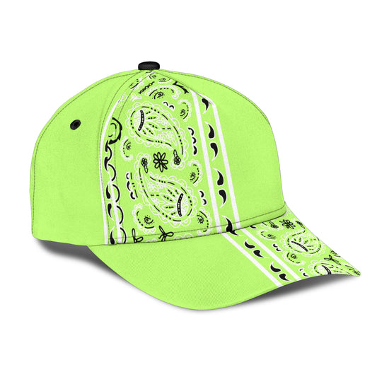 Classic Cap - Lime Bandana Style