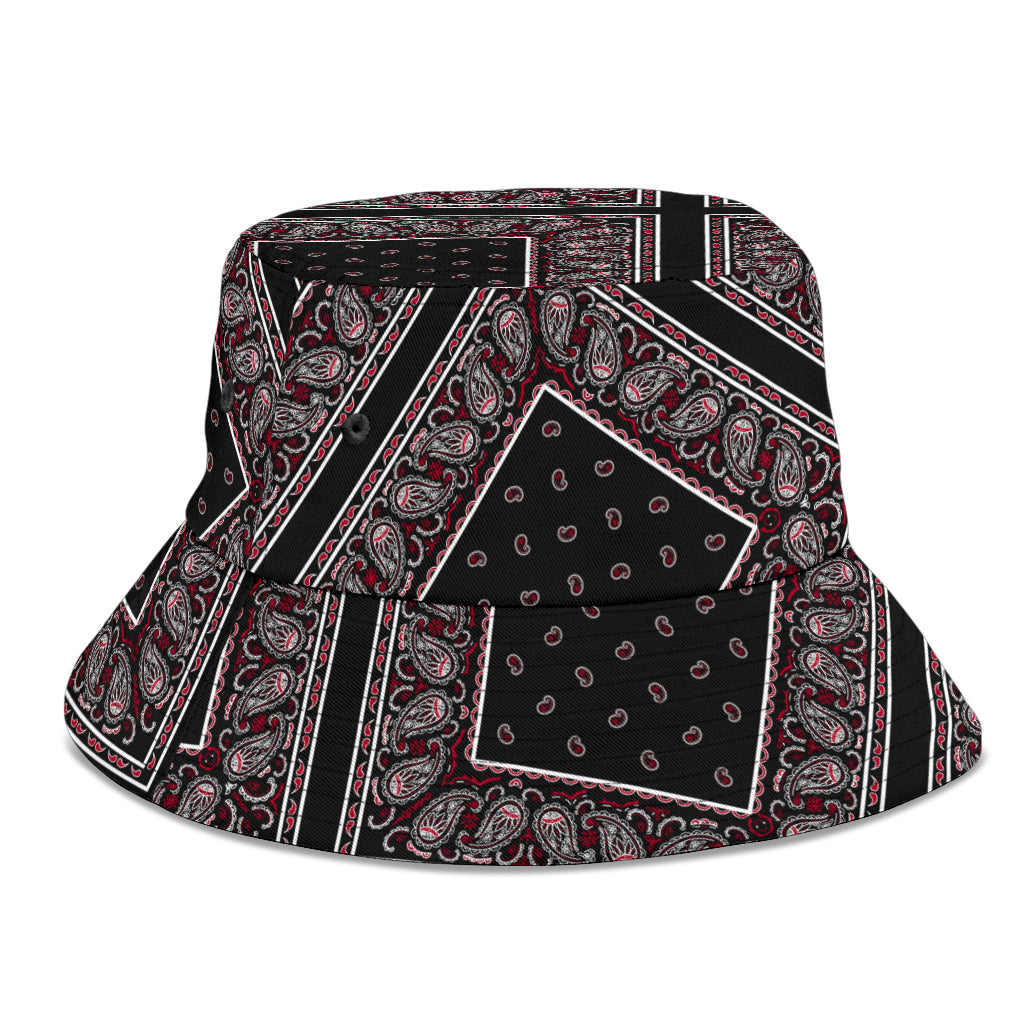 Wicked Black Bandana Bucket Hat
